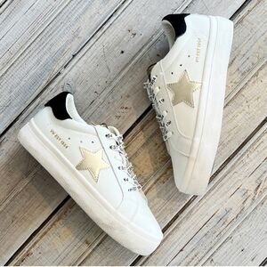 Vintage Havana Epic Sneaker- White black gold, size 10 NEW